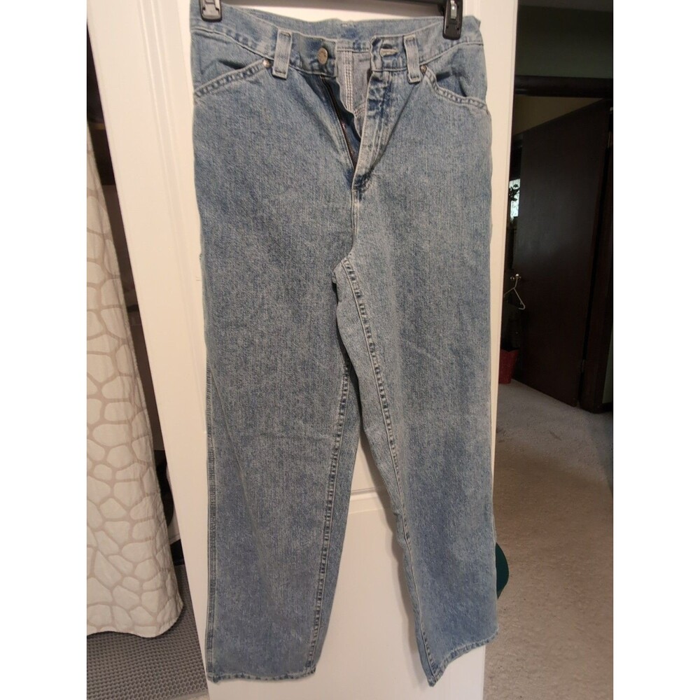 Lee Workwear Carpenter Jeans Women’s 8M Light Wash Wide Leg Utility Denim Pants